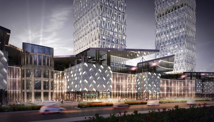 Tashkent DiamondMall Архитектура, Ташкент, Узбекистан, Строительство, Концепт, Длиннопост, Видео