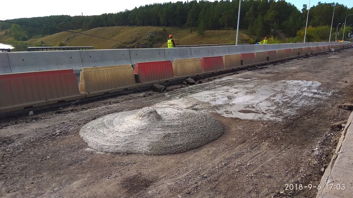 Repair of the bridge Kamensk-Uralsky - My, Bridge, Repair, Kamensk-Uralsky