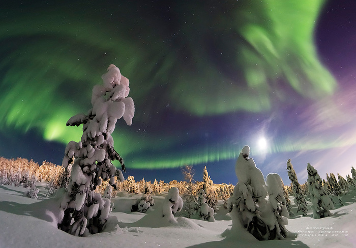 Under the polar sky - My, Landscape, Polar Lights, Longpost