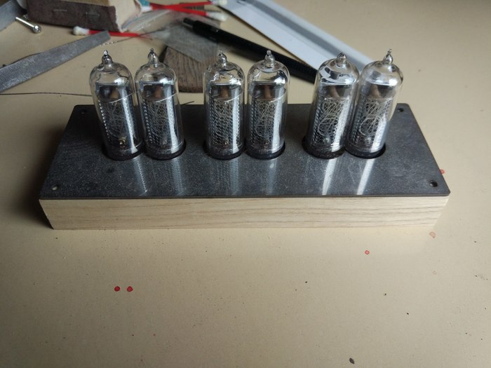 Часы Nixie clock: обновлённая версия на 6 лампах ИН-14 Ламповые часы, Я сделяль, Nixie clock, Лампа, Diy Or Die, Своими руками, Длиннопост