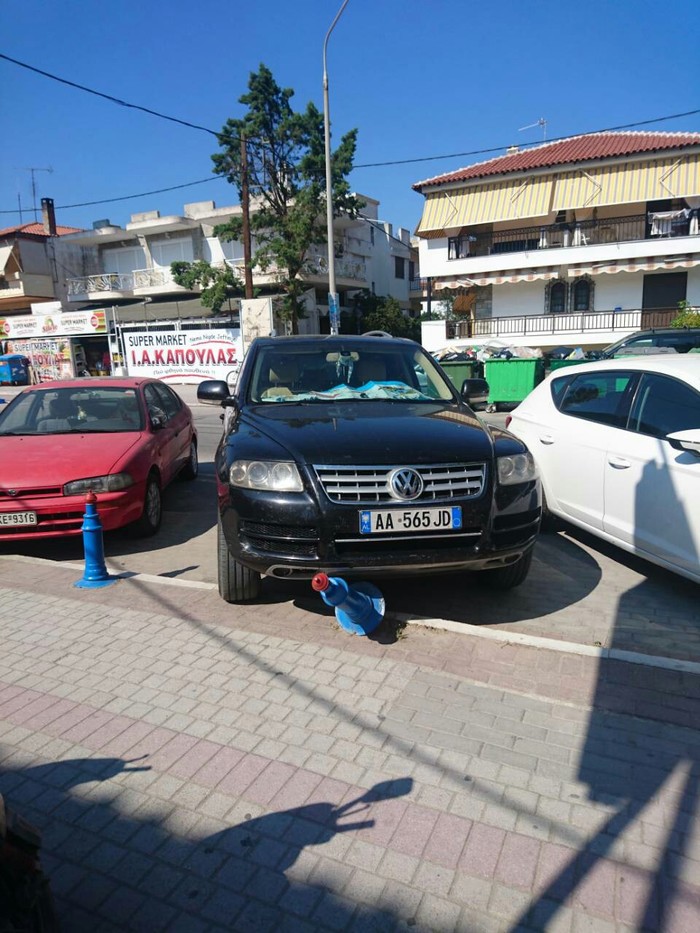 Albanian parking - Parking, Longpost, Неправильная парковка, Greece, My