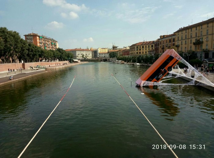 A typical day in Milan. - Installation, Creative advertising, Italy