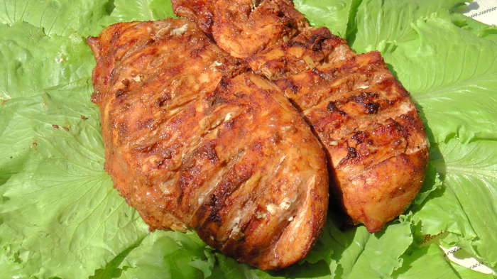 Chicken fillet in beer marinade - My, Recipe, Hen, Chicken fillet, Beer, Beer marinade, Brazier, Video