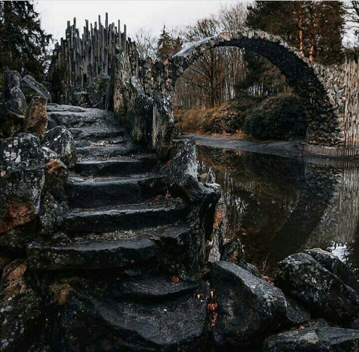 Devil's Bridge in Germany. - Germany, The photo, beauty, Bridge, Darkness, Mystic, Nature