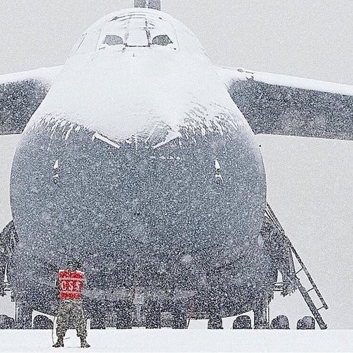 White noise - Aviation, Snow, Lockheed, Airplane