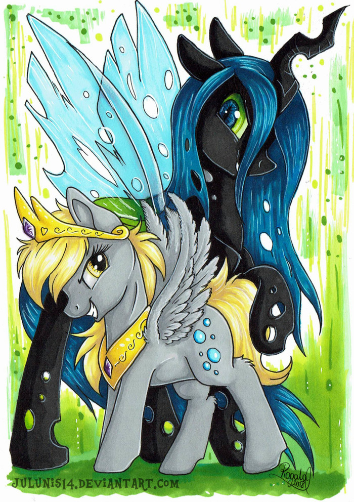 Опасный союз - My Little Pony, Derpy Hooves, Queen Chrysalis