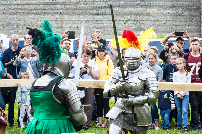 Footage from the jousting tournament in the Ivangorod fortress - My, Knight, Knight Tournament, Fortress, Longpost, Knights