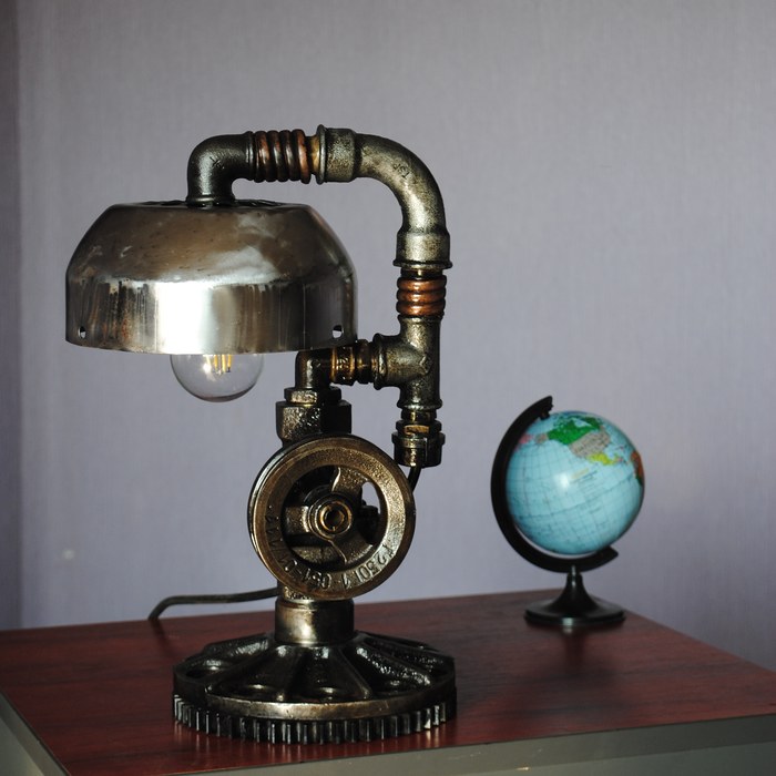 Steampunk style lamp - Steampunk, Lighting, Desk lamp