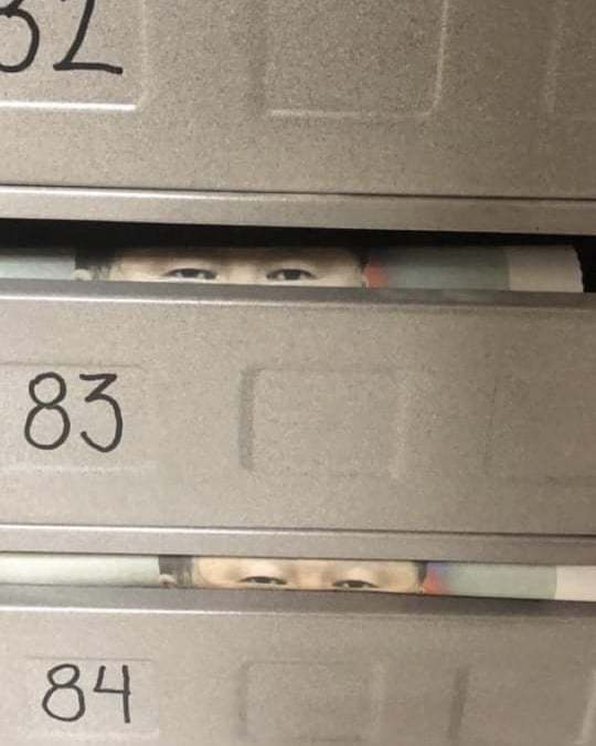 Kim Jong Un in the mailbox - North Korea, Kim Chen In, Peeping