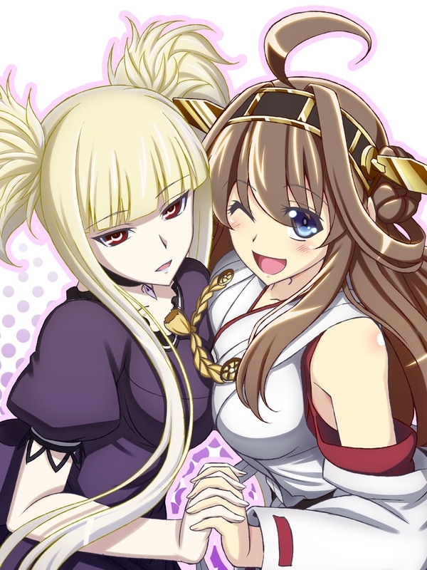 Kongou - Kantai collection, Aoki Hagane no Arpeggio, Kongou, Crossover, Anime art, Anime, Crossover