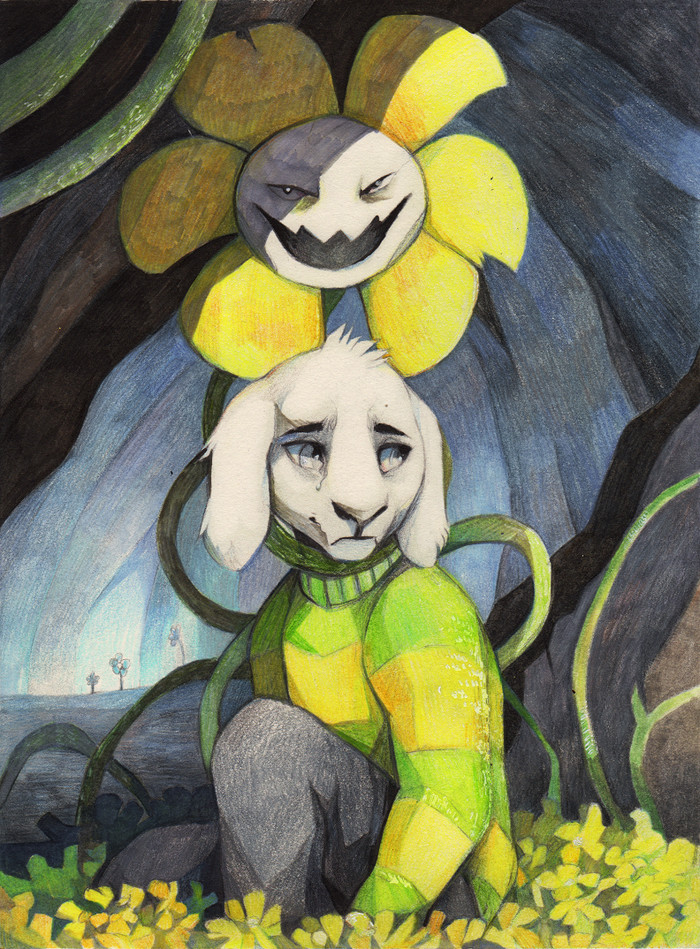 That's a Wonderful Idea! - Undertale, Art, Games, Flowey, Asriel