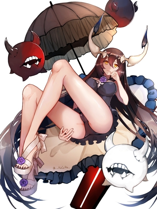 Anchorage water oni - NSFW, Kantai collection, Abyssal, , Etty, Anime art, Anime