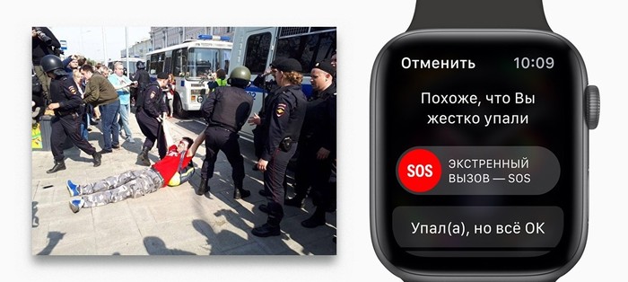 Реальное полезная функция - Apple Watch, SOS, Митинг