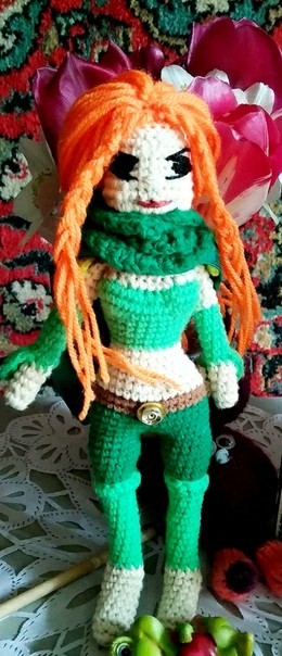 Girl - WRochka))) - My, Amigurumi, Author's toy, Dota 2, Windranger, Fantasy, Handmade, Souvenirs, Longpost