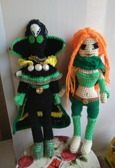 Girl - WRochka))) - My, Amigurumi, Author's toy, Dota 2, Windranger, Fantasy, Handmade, Souvenirs, Longpost