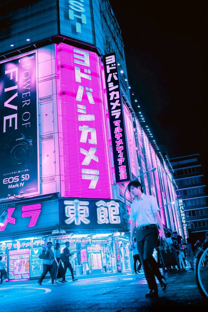 asian neon world - Asia, Cyberpunk, The photo, Longpost