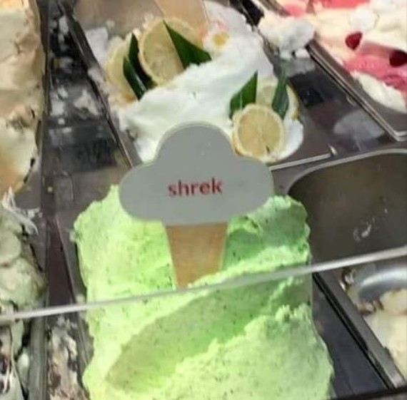 Probably delicious - Ice cream, Shrek