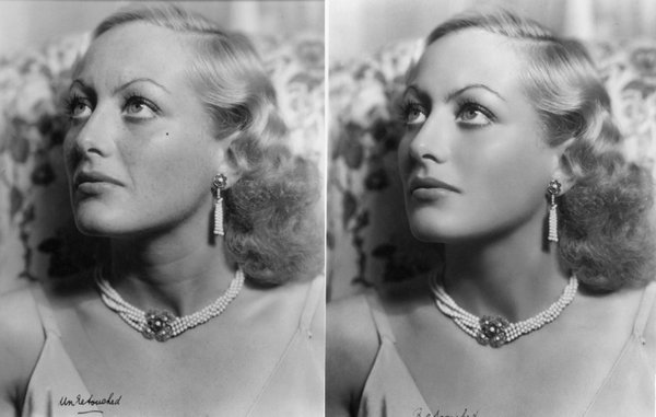 How Photoshop was done when Photoshop didn't even exist: take a look at Hollywood stars and socialites before and after retouching. - The photo, Photoshop, 20th century, Copy-paste, Movies, Longpost