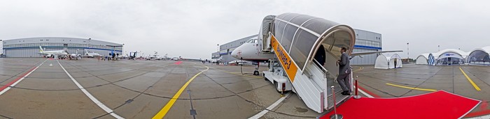 Russian business aviation exhibition- panoramic - Моё, Авиация, Панорама, Авиашоу, Aviation