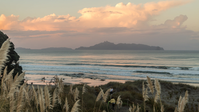 Beach. - My, New Zealand, Beach, Sea, Sunset, Wave