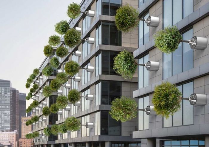 New: living trees fixed on the facades of buildings - Facade, Tree, Design, New items, news, , Hotel, Building