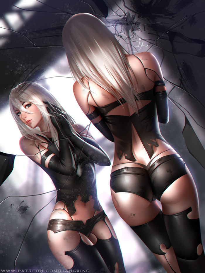 A2 Art - Art, Liang xing, NIER, NIER Automata, A2 NIER, Yorha unit No 2 type a