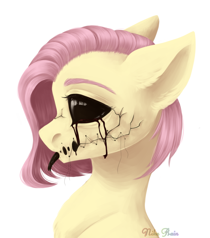  Fluttershy, Grimdark, My Little Pony