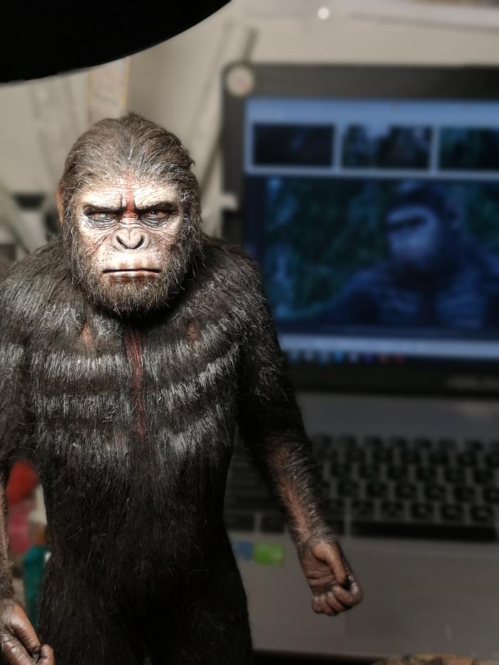 Planet of Apes  , Cezar monkey handmade,  , , 