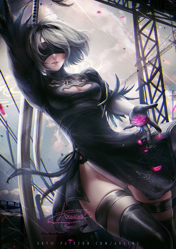 Art by axsens - Art, NIER Automata, Games, Axsens