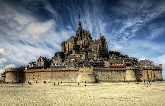French Minas Tirith or Unconquered Abbey. - League of Historians, Mont Saint Michel, Hundred Years War, 15th century, Longpost