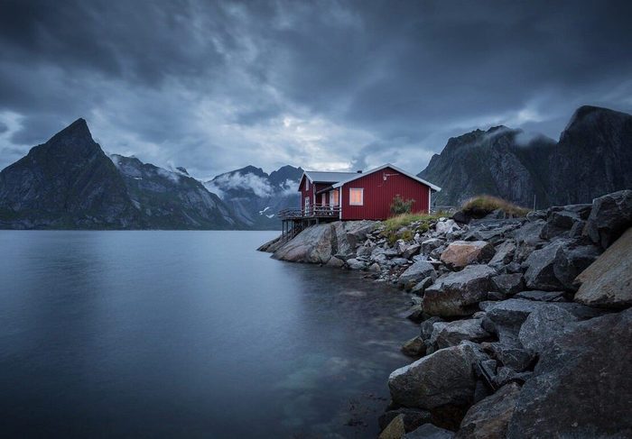 House of Ragnar. Our time. - Викинги, Ragnar, Norway, Lake, House, North