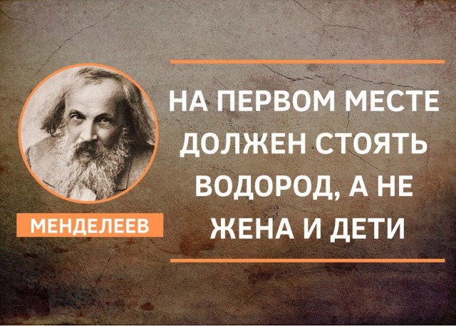 Мудрость от Менделеева - Менделеев, Водород, Главное, Дмитрий Менделеев