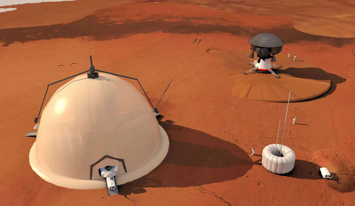 Mars explorers will be able to live in an Igloo near the north pole - Space, Mars, Research, Live, Igloo, Pole, A life
