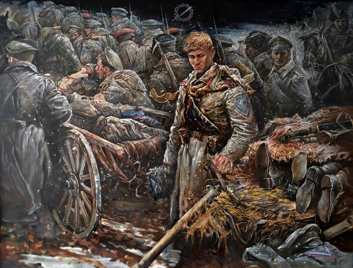 Andrey Romasyukov. - Story, Revolution, , Painting, Lavr Kornilov