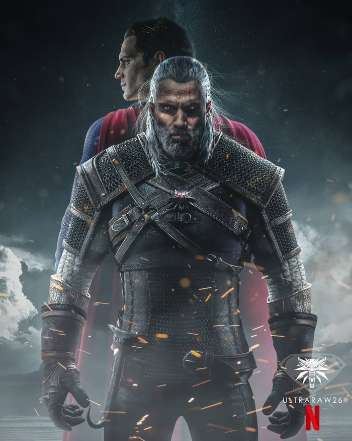 Superwitcher - Art, Witcher, Superman, Henry Cavill, Honestly stolen