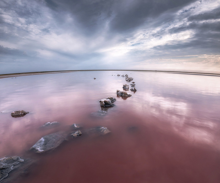 Pink Koyasha Salt - My, Koyashskoye, Lake, Crimea, Landscape, Nature, Longpost