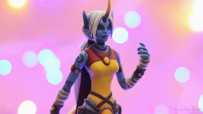 Velvet plastic figure of Soraka (League Of Legends) (Part 2) - My, Needlework without process, Figurine, Soraka, League of legends, Handmade, Velvet plastic, , Handmade, Longpost, Figurines