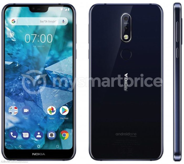 Smartphone Nokia 7.1 Plus showed on the first official render - Nokia, Render, Smartphone