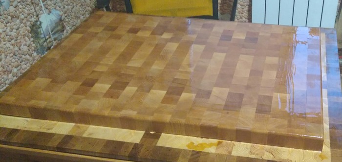 End cutting boards. - My, End board, Woodworking, With your own hands, Longpost, Video