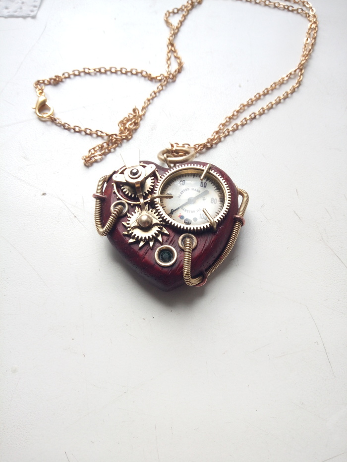     , , , Steampunk Heart, Steampunk jewelery,   , , 
