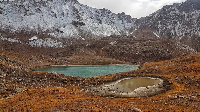 Moraine Lake Titov. - My, Kazakhstan, Lake