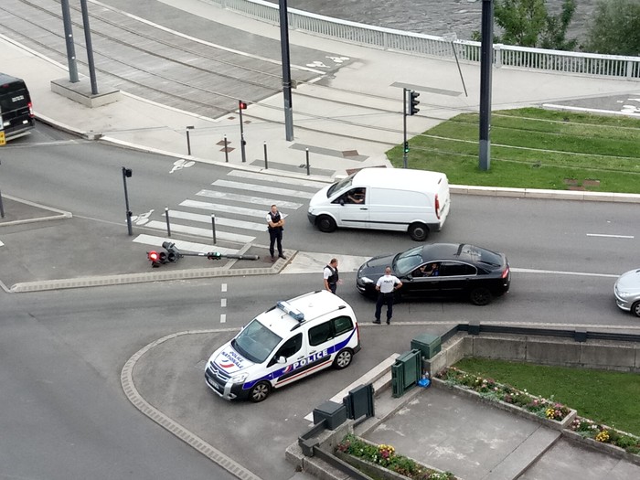 recumbent traffic light - My, Grenoble, France, , Traffic lights