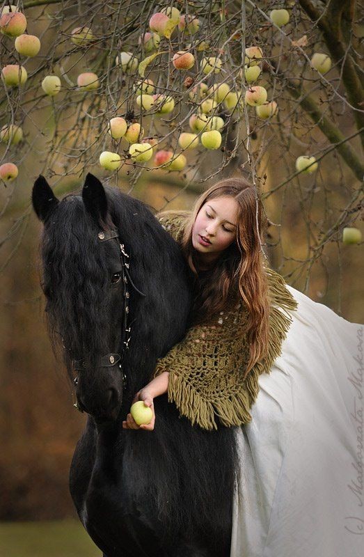 Autumn - Horses, Girls, Apples