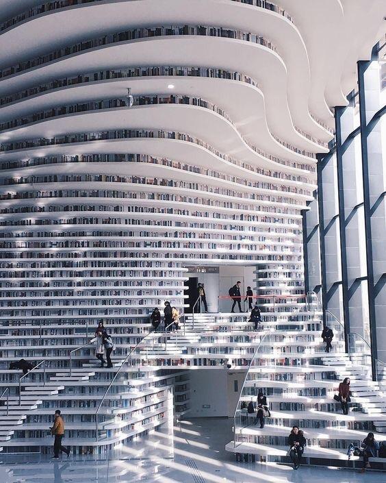 Library . China - Library, The photo