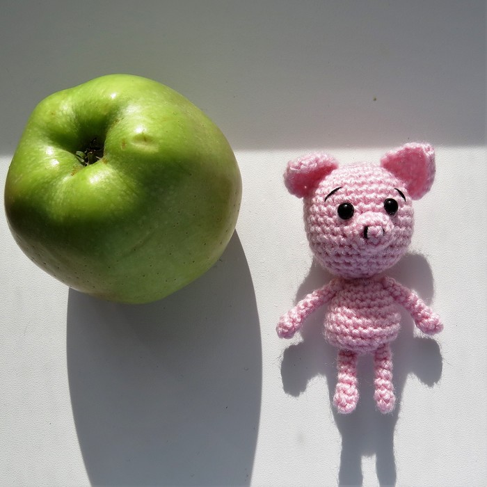 Pig - My, Needlework, Needlework without process, Longpost, Crochet, Piglets, Knitted toys, Toys