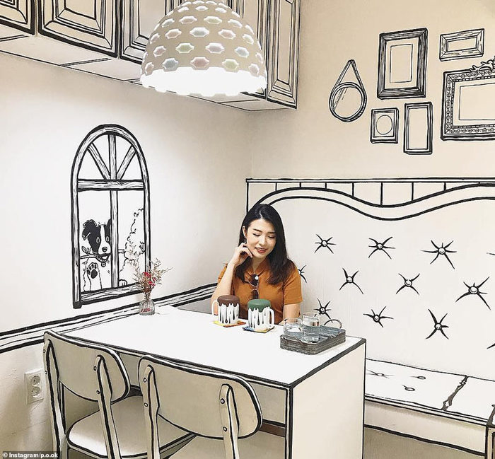 Incredible cartoon cafe opens in South Korea - South, Корея, Cafe, , Humor