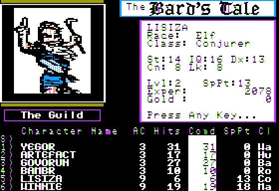 Tales of the Unknown: Volume I - The Bard's Tale. Part 1. - 1985, Computer games, Retro Games, Passing, The Bards Tale, Interplay, Apple II, Video, Longpost