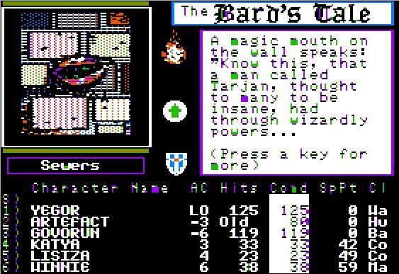 Tales of the Unknown: Volume I - The Bard's Tale. Part 1. - 1985, Computer games, Retro Games, Passing, The Bards Tale, Interplay, Apple II, Video, Longpost