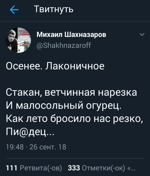 Стих - Стихи, Twitter, Скриншот