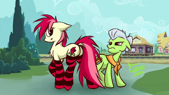 Yes, indeed... My Little Pony, Roseluck, Granny Smith, MLP Edge, MLP 